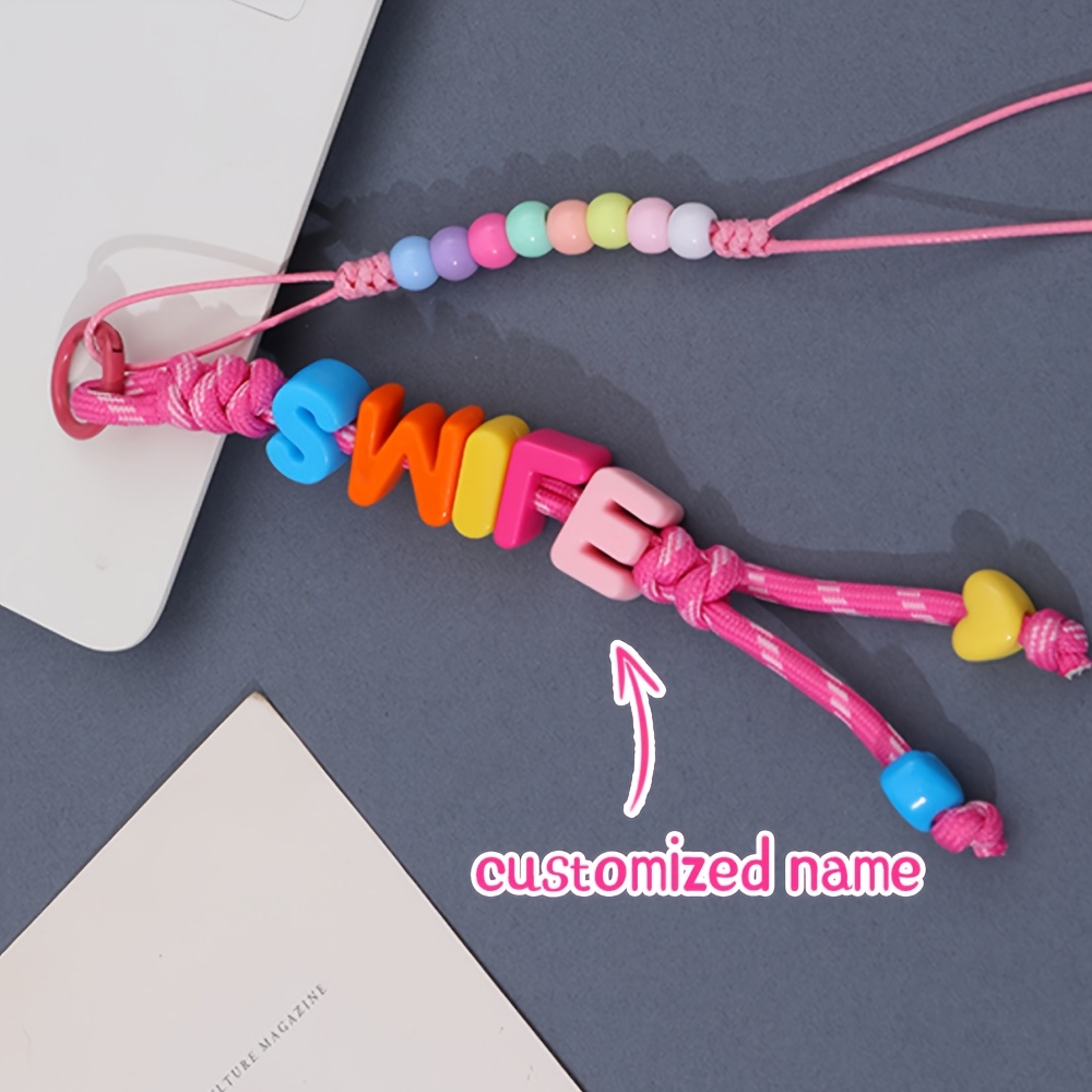 TEMU Llavero tejido a con color personalizado, personalizable, accesorio para bolso, mochila, bandolera, bolso de , regalo para de , , novia,
