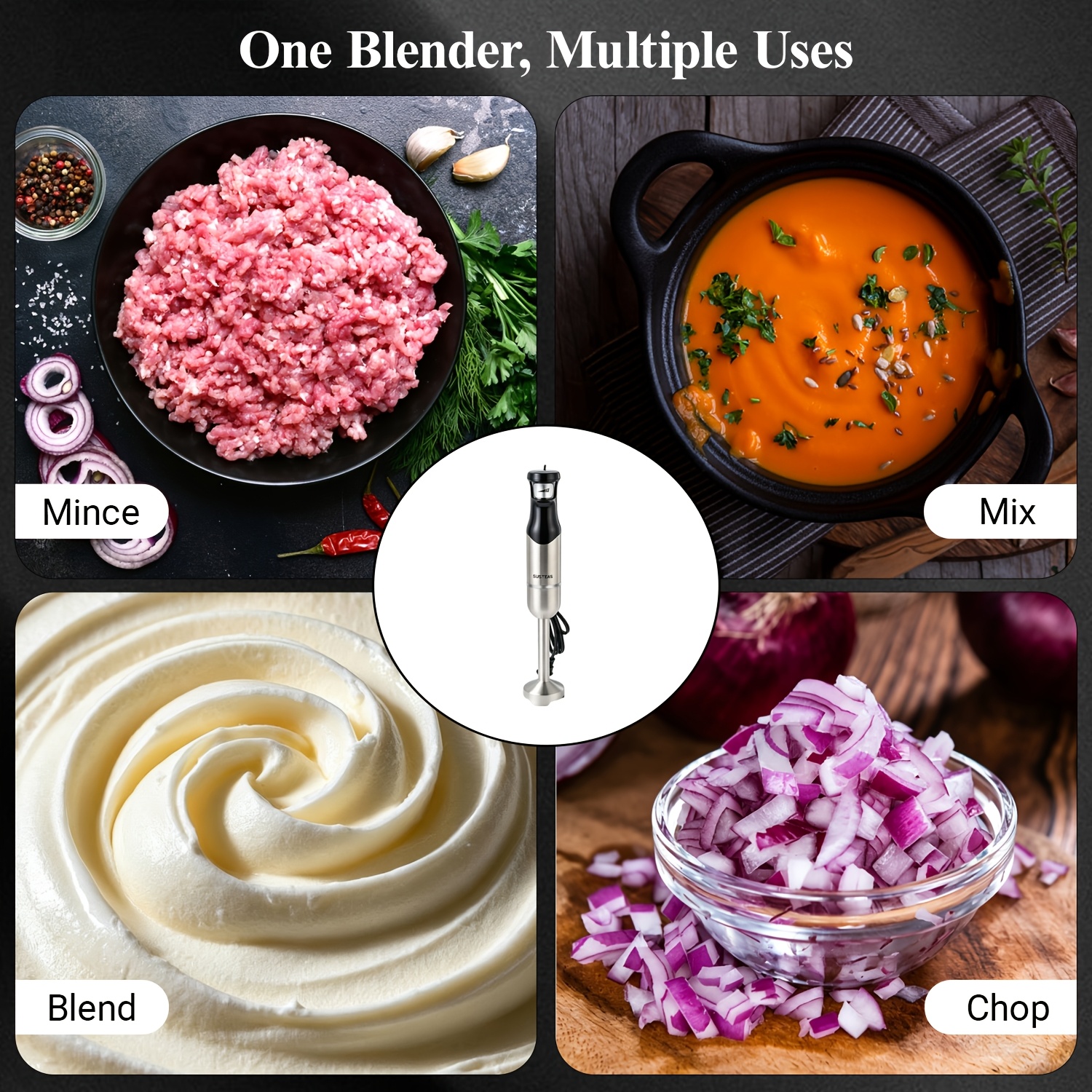 8-in-1 Multi-Function Handheld Blender, All-in-One Electric Mixer,... product image 8