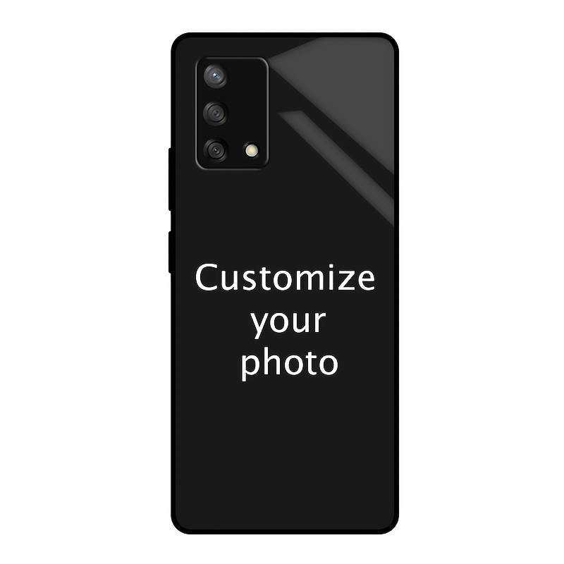 TEMU Phone Case - Customized Mobile Phone Case For Oppo A79/a78/a77/a74/a72, Couple Parent- Selfie Photo Pattern Diy Shell, Glass High-definition ,