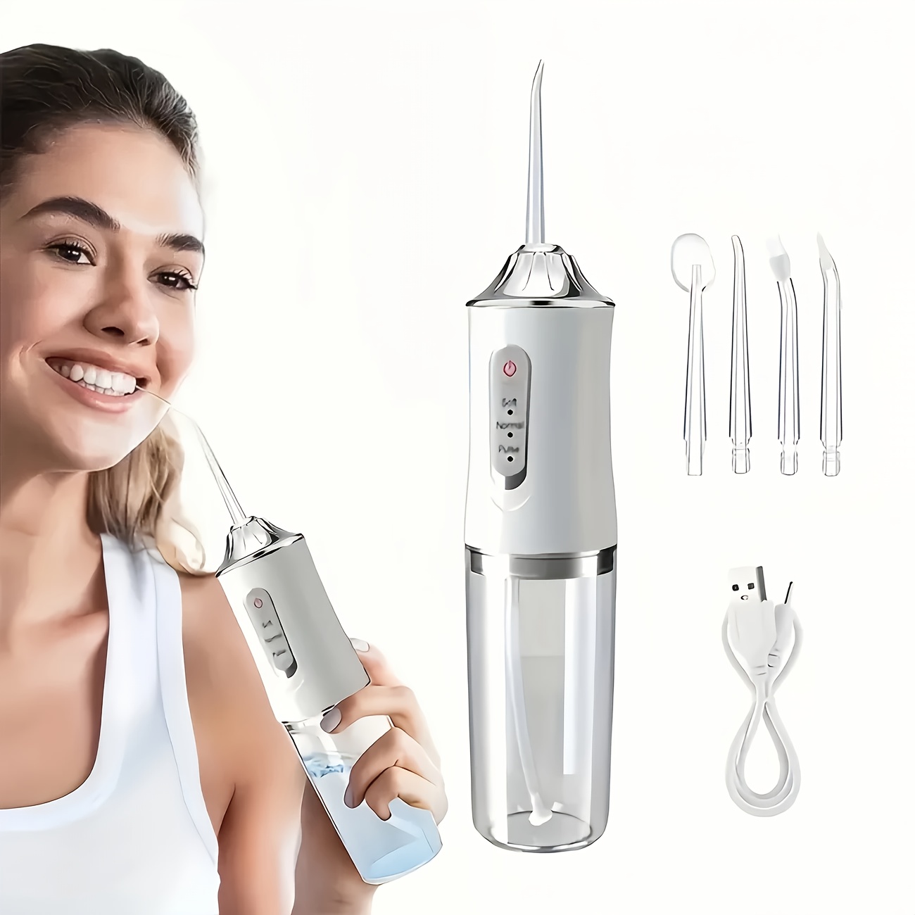 USB Rechargeable Portable Oral Irrigator for Men and Women