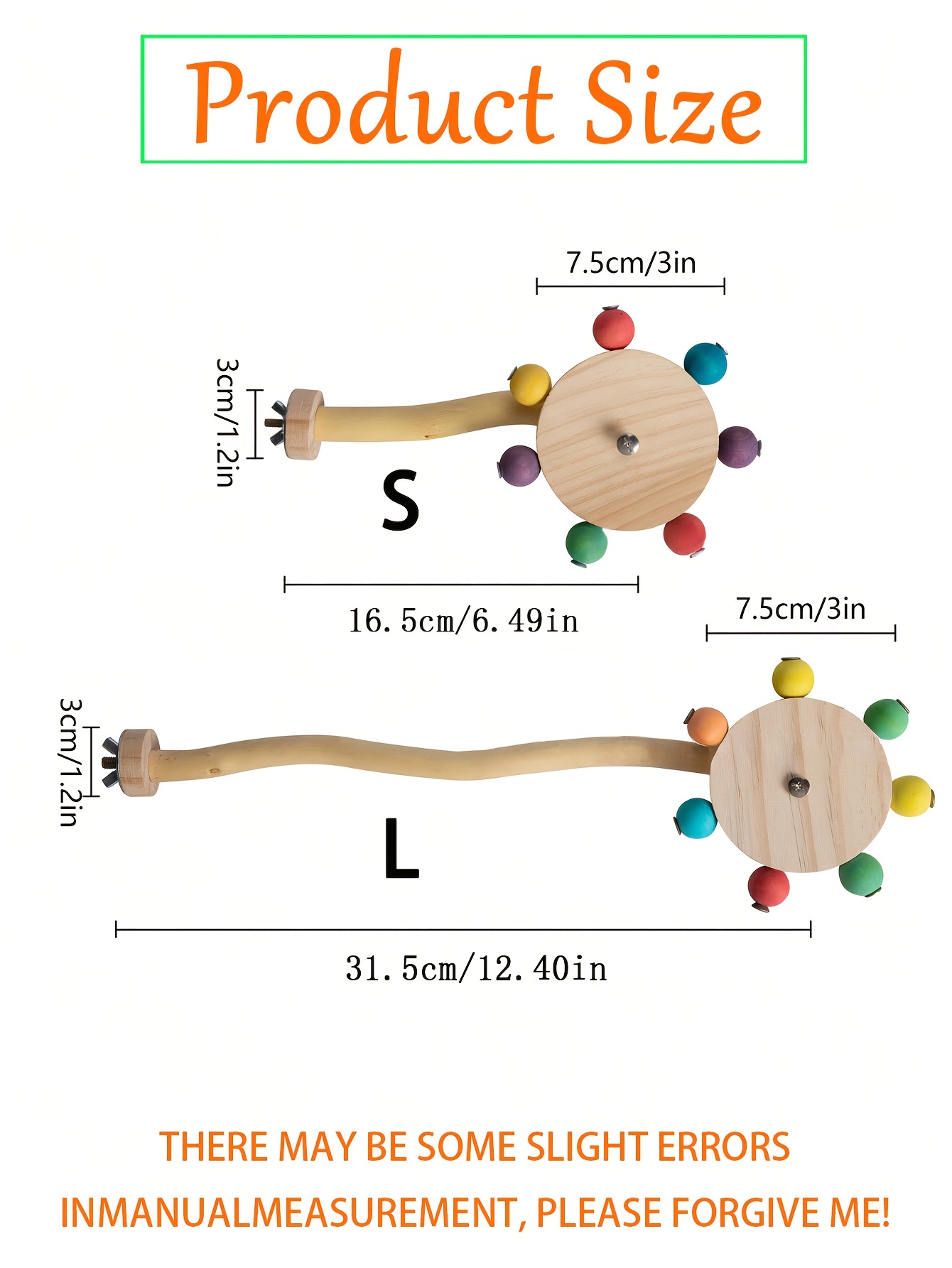 Vogelständer Spielzeug Aus Holz – Sitzstange & Spielstation Für Kleine & Mittelgroße Vögel
