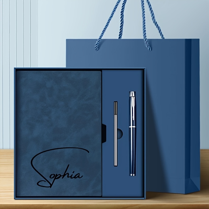 customized premium notebook with a personalized cover   box for friends and    
