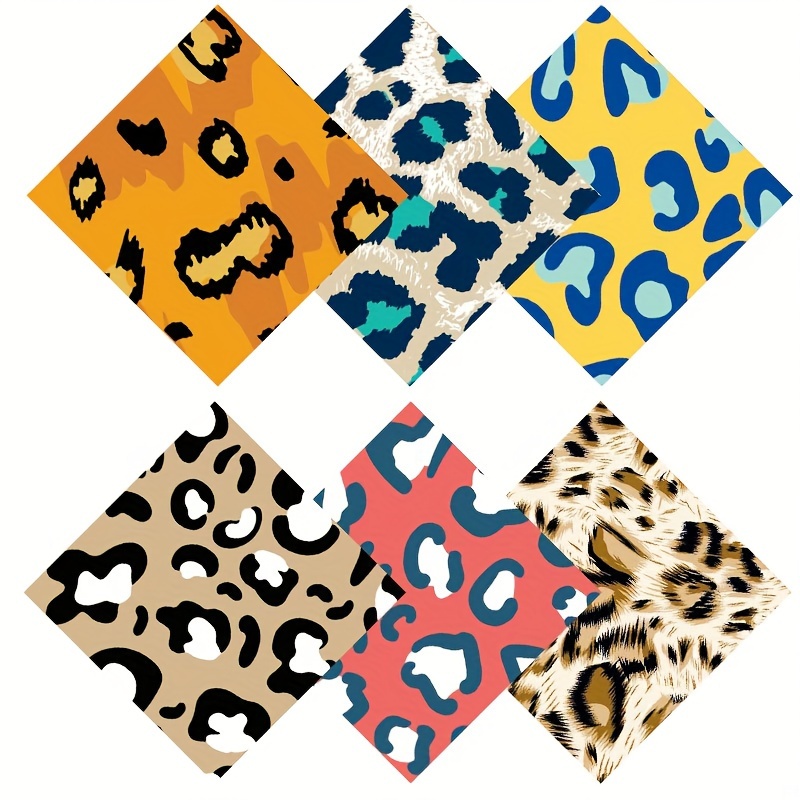 

Lot de 6 Chiffons de Nettoyage Pour Lunettes, Motif Léopard, En Microfibre, Séchage Rapide