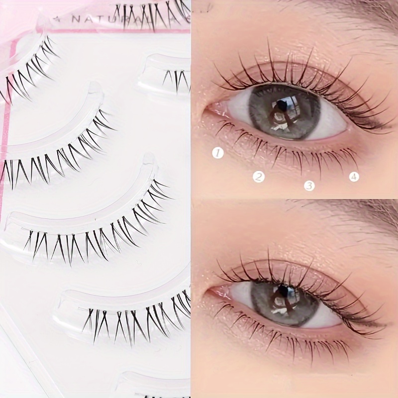 

False Eyelashes: Beginner, Reusable, Self-adhesive, C- With Lengths For To Bridal