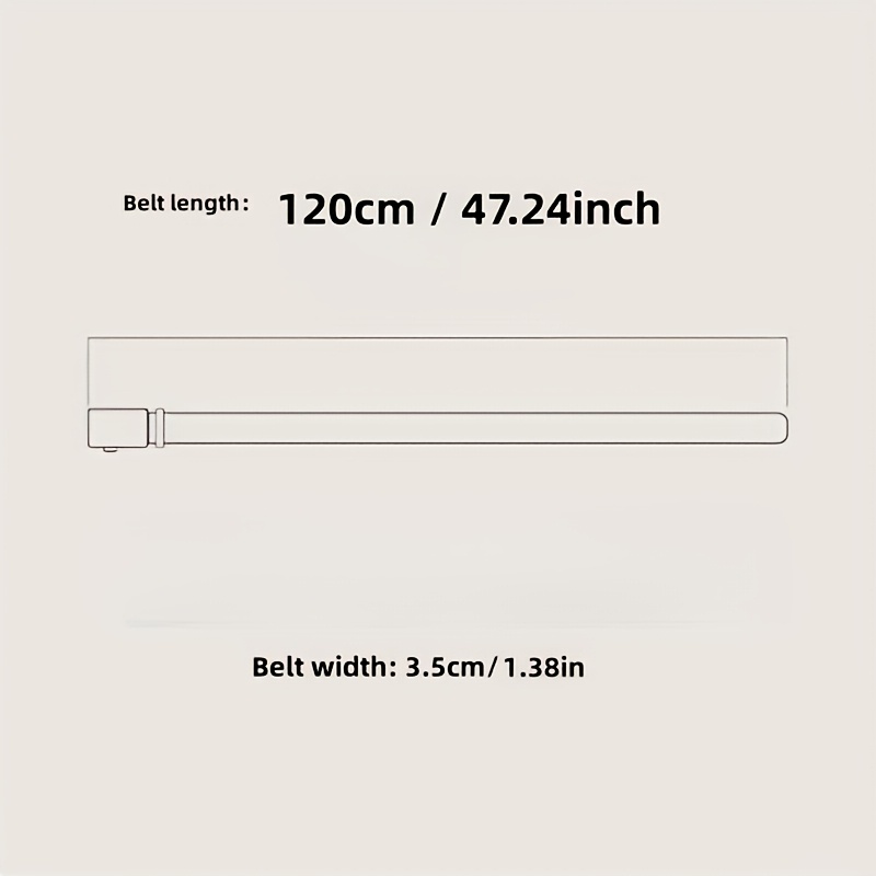 Men's High-Quality Split Leather Belt, Adjustable Length