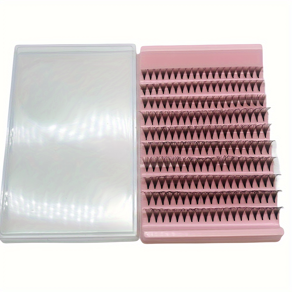 Image of 200pcs Premade Fans Eyelash Extensions, 10d Thickness 0.07mm C/d Curling 9-16mm Eyelashes, Middle Stem Premade Fans Lash Extensions, Used For Weddings, Parties, And To Create Eye Makeup