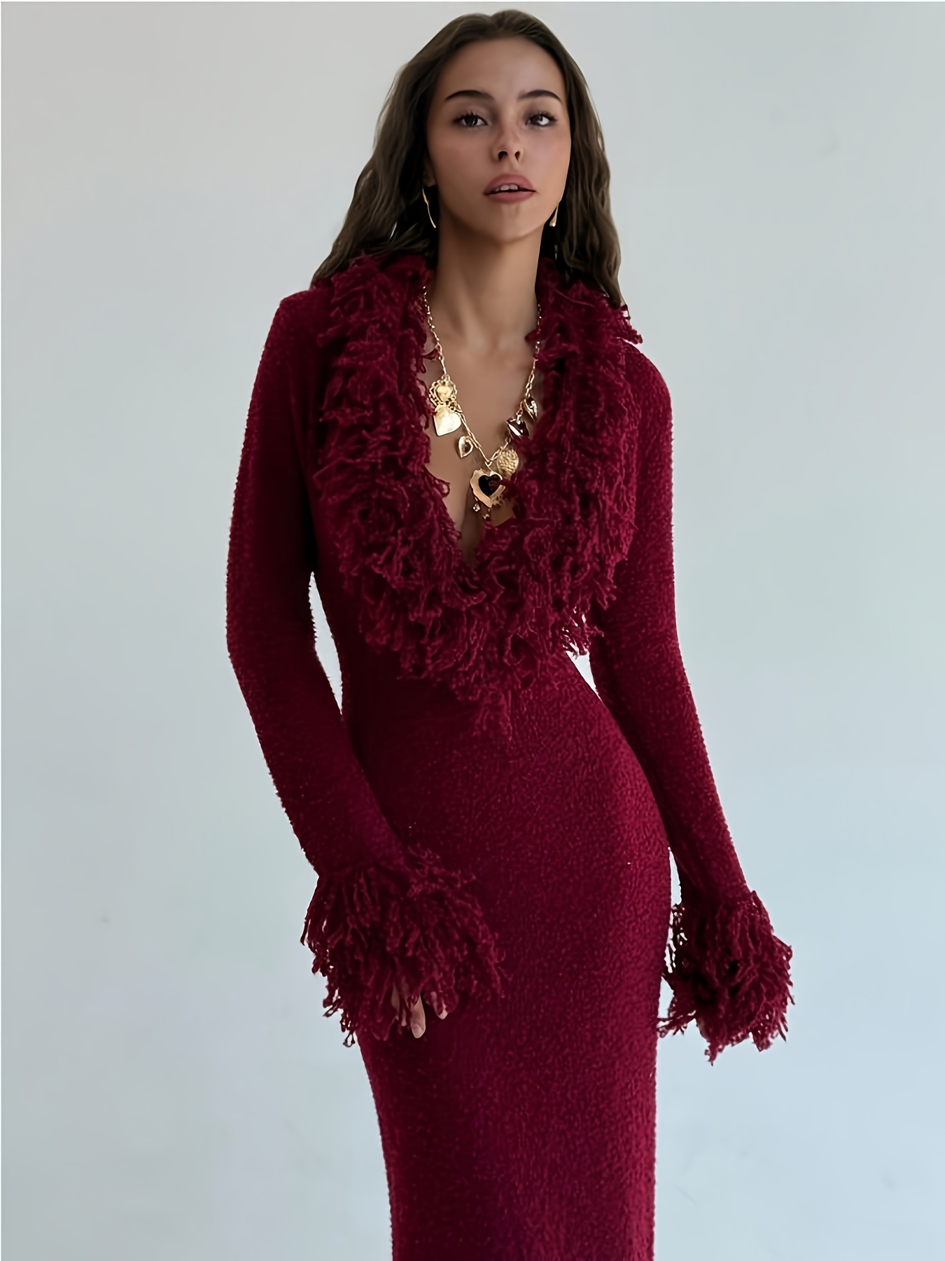 fur dresses for women sold on Temu Canada