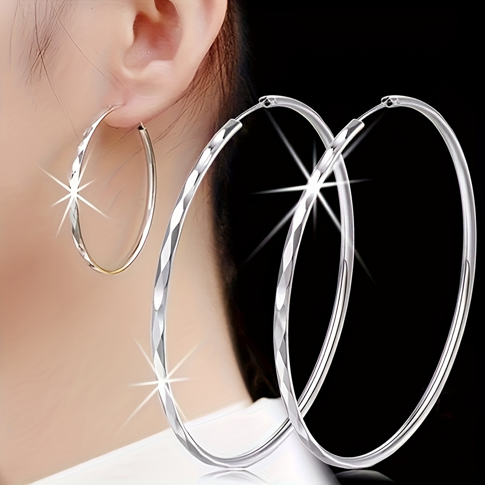 

Trendy Big Circle Drop Earrings For Women Party Banquet Fashion Jewelry