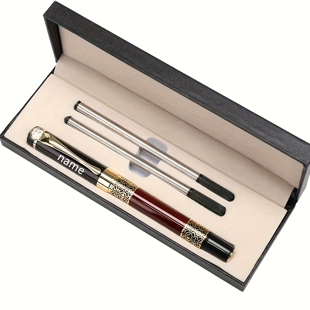 

Personalized Metal Ballpoint Pen Set, , Quick-drying Ink, With And Gift Box, Suitable For Business, Graduation Or