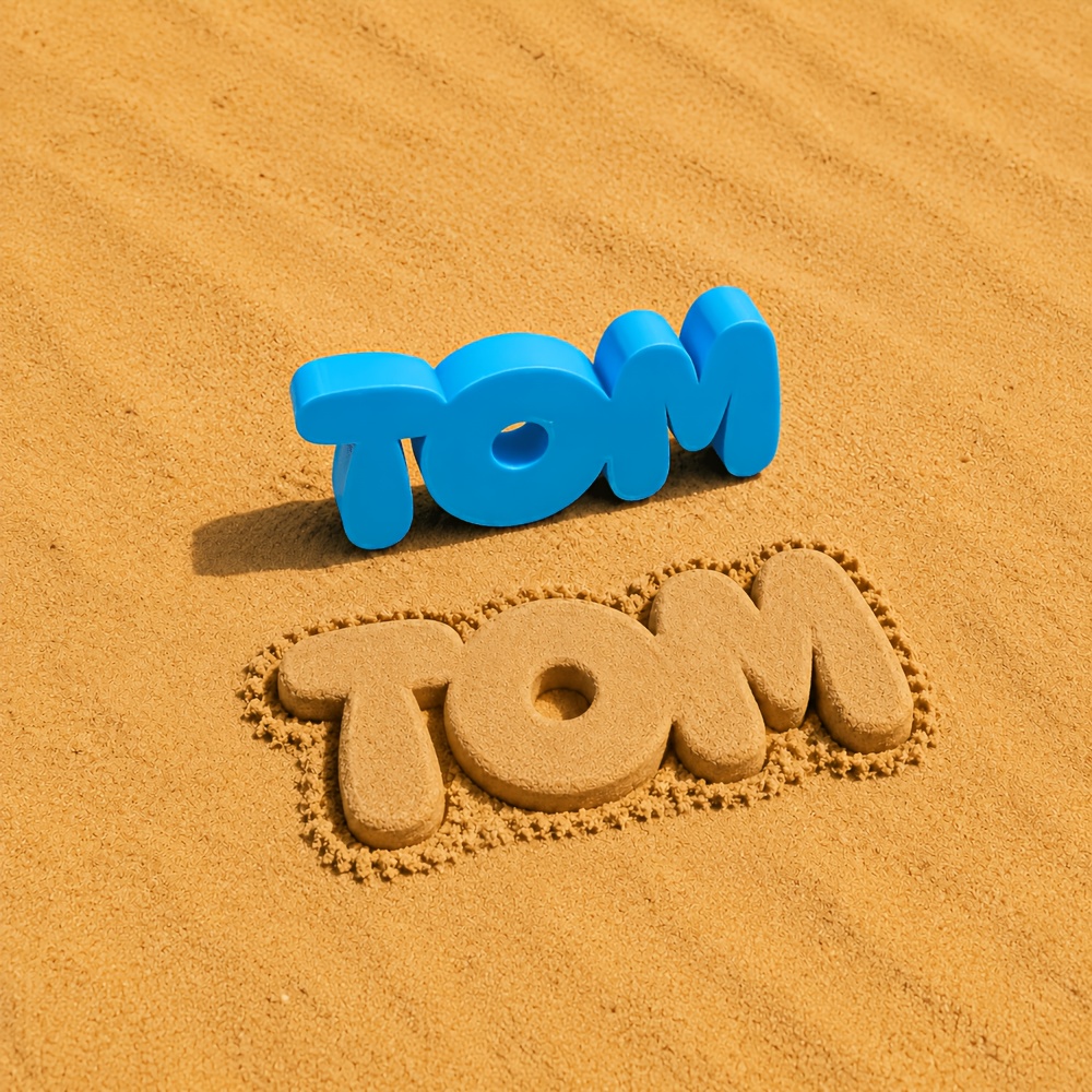 TEMU Customized Letter Sand Mold, Personalized Name Word Sand Shaper, Beach Sand Stamp Mold, 3d Printed Plastic Alphabet Mold, Custom Name Sand