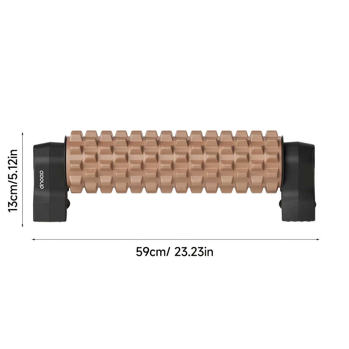 A Foam Roller with a Stand And Suction Cups, Suitable for Full-Body Massage to Relax Deep Muscle Tissues, Ideal for Indoor Yoga And Pilates Training, Supports Up to 150KG, Extended to 58.42 cm, Unisex