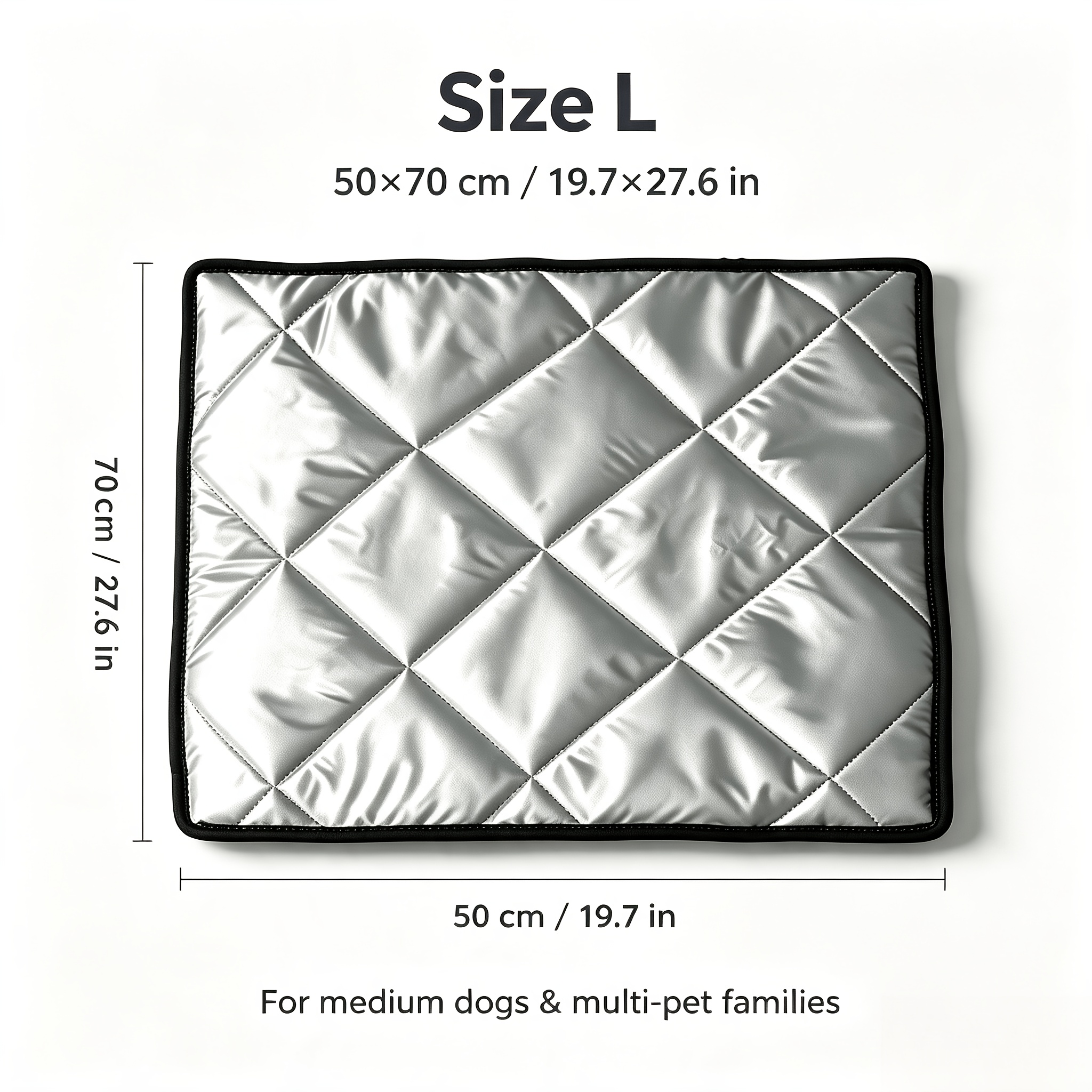 TEMU 1pc Pet Soft Sleeping Mat, Indoor & Outdoor Universal Use, Portable Warm Cushion For Small Medium Dogs Cats, Non-slip Pet Rest Bed