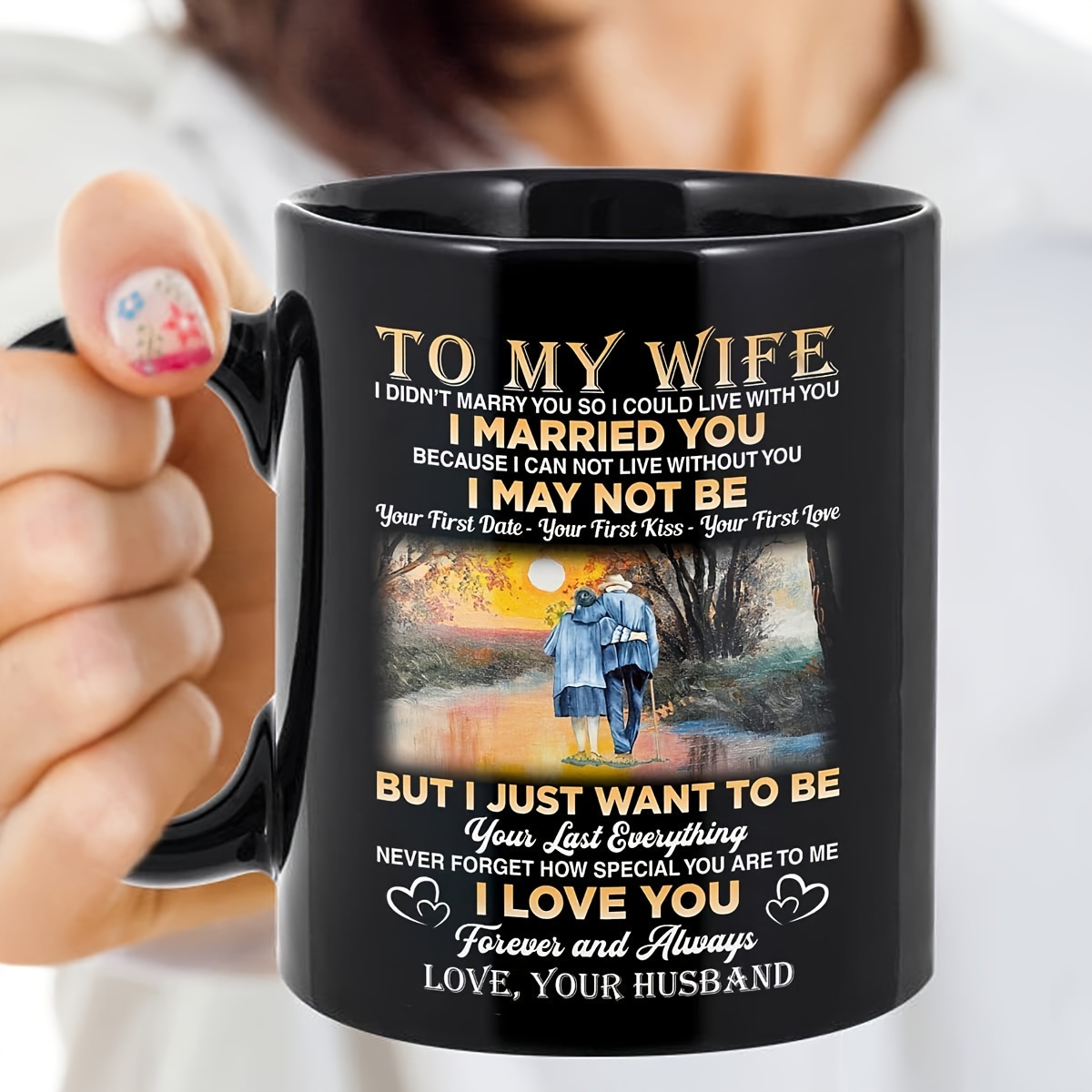 

Personalized Valentine's Day Gifts For My Wife, Including A Mug, Coffee Cup, Ice , Wedding Anniversary, Birthday, And Day - I Hope I Can Time. My Wife' Cup Is 11oz