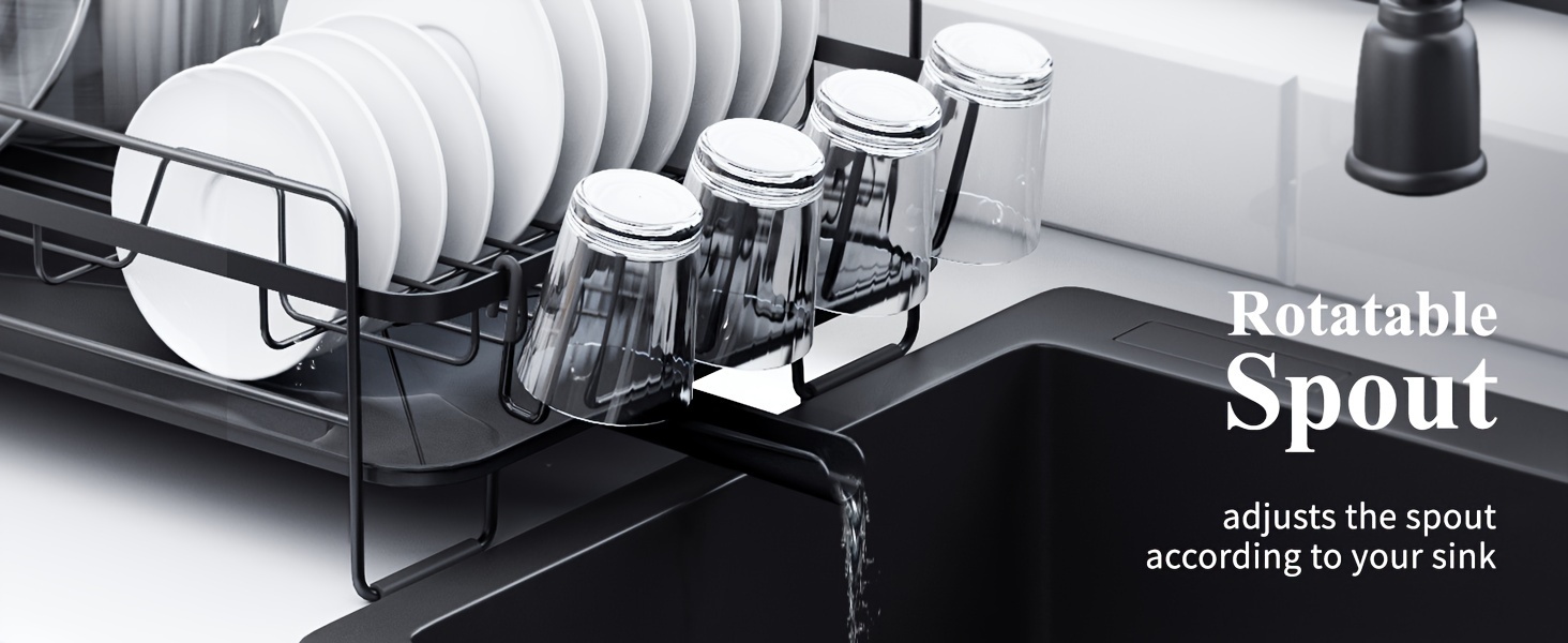 extendable dish drying rack with cutlery holders multifunctional dish rack and   set anti rust large dish drying rack versatile drying dish rack for all kitchenware Product details 2