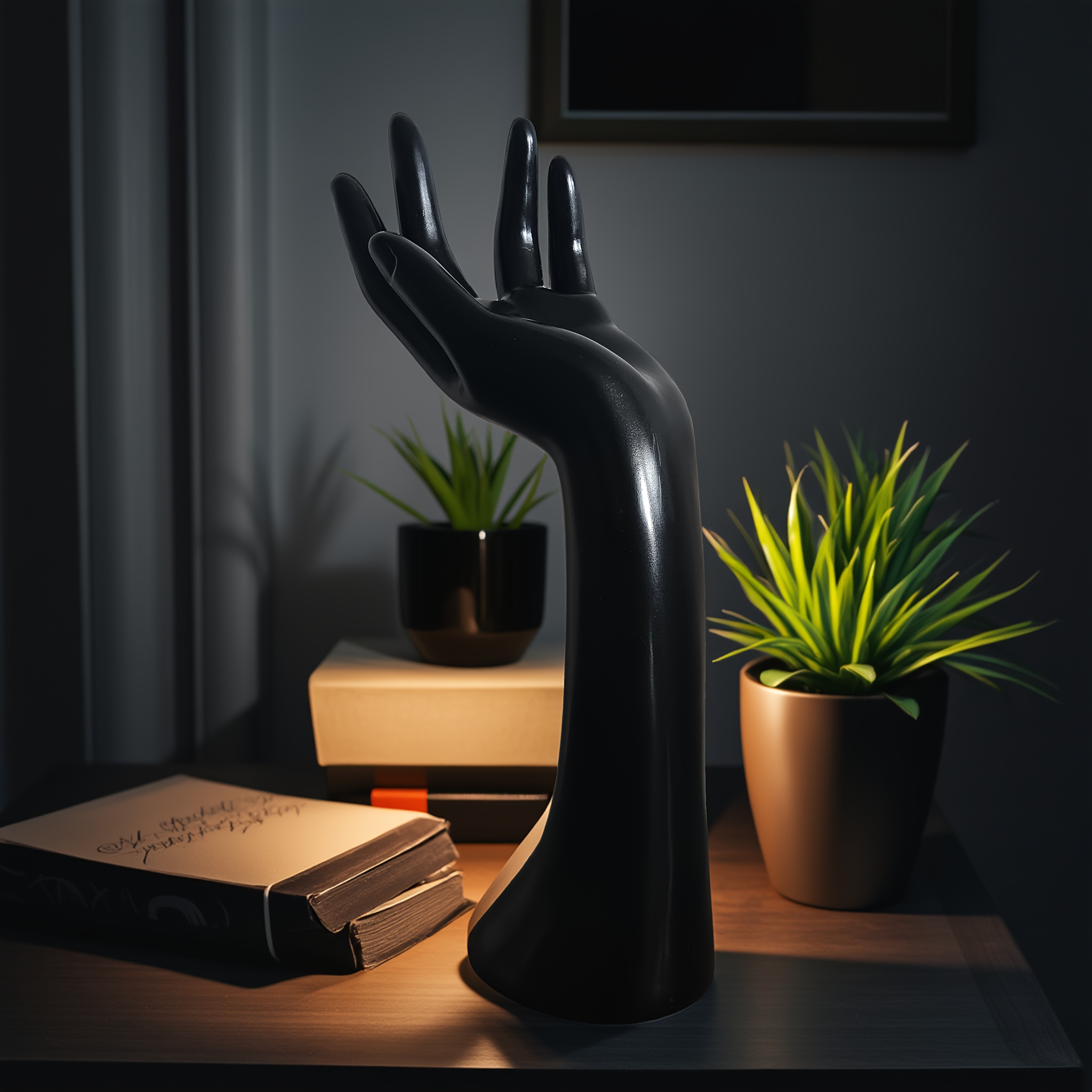 High-End Abstract Glove Jewelry Ring Display Stand
