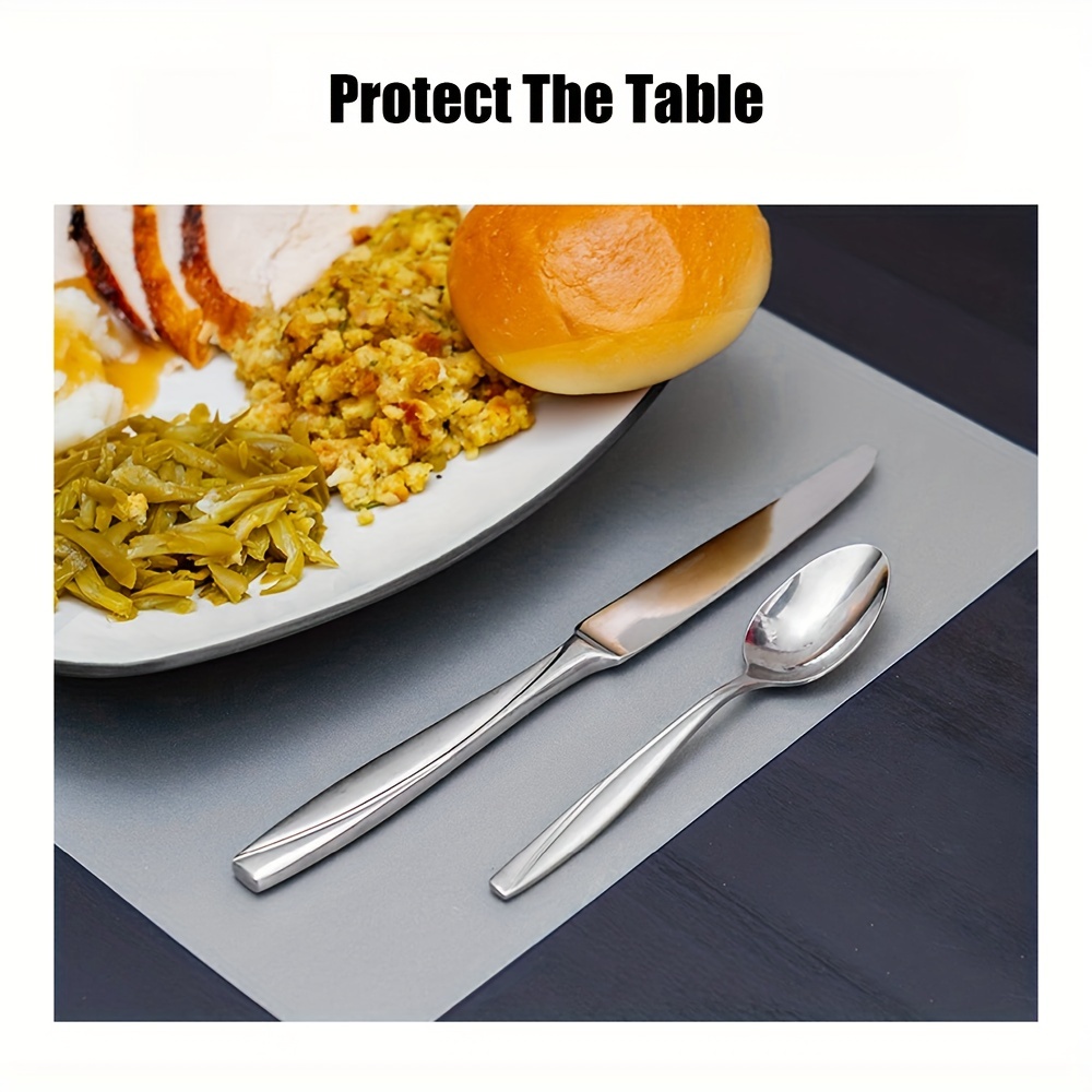 4/ Semi transparent Non slip Stain resistant Placemats - Temu