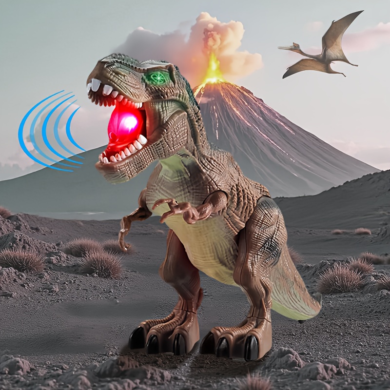 TEMU Toys For Children Featuring A Dinosaur, Suitable 3 To 12, That Their Own, Light Up, And Make Roaring Sounds, Perfect As Surprise Gifts For