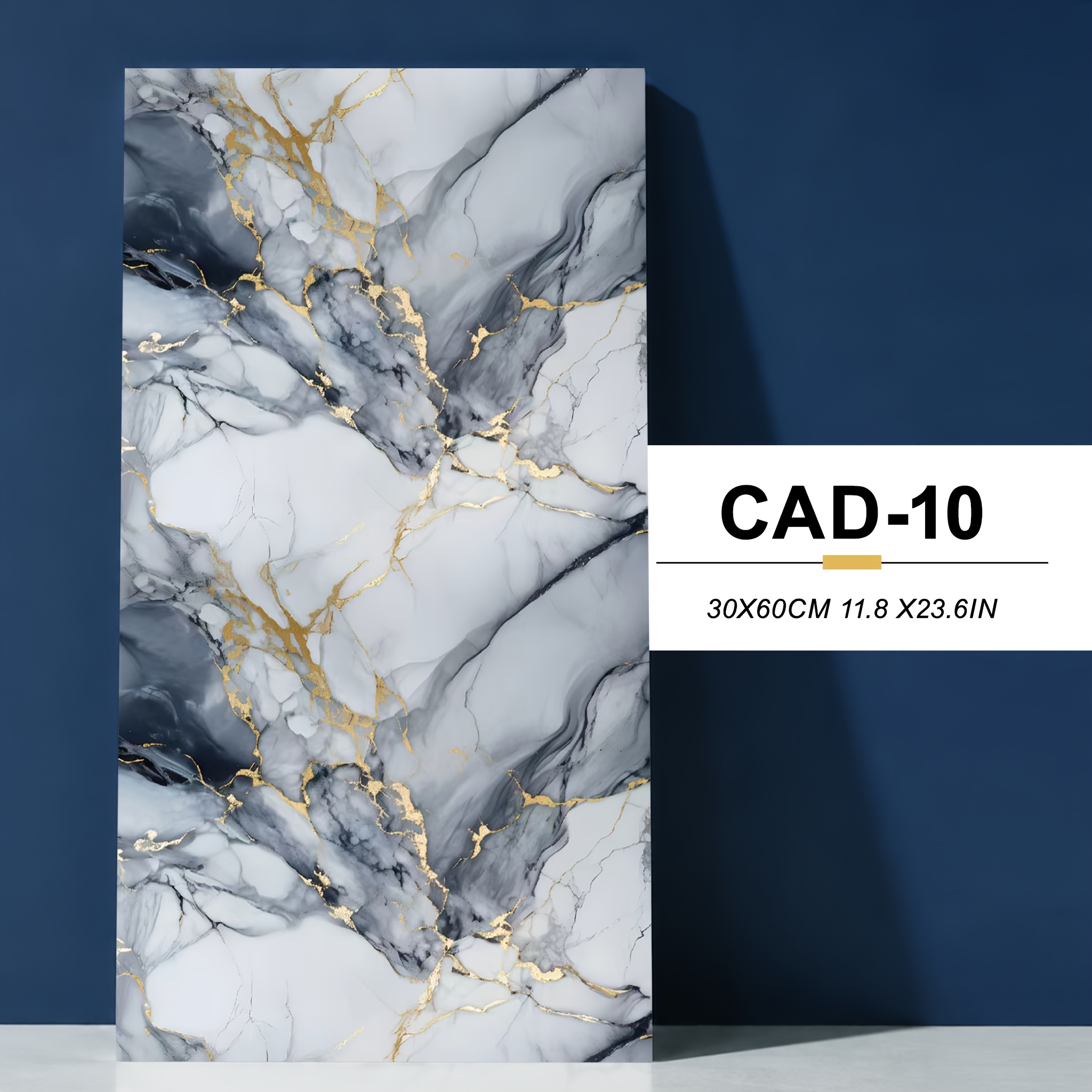 42pcs Marble Pattern Self-adhesive Wall Tiles/pvc Wall Panels - Waterproof Removable Wall Stickers For Kitchen, Bathroom, And Living Room, Home