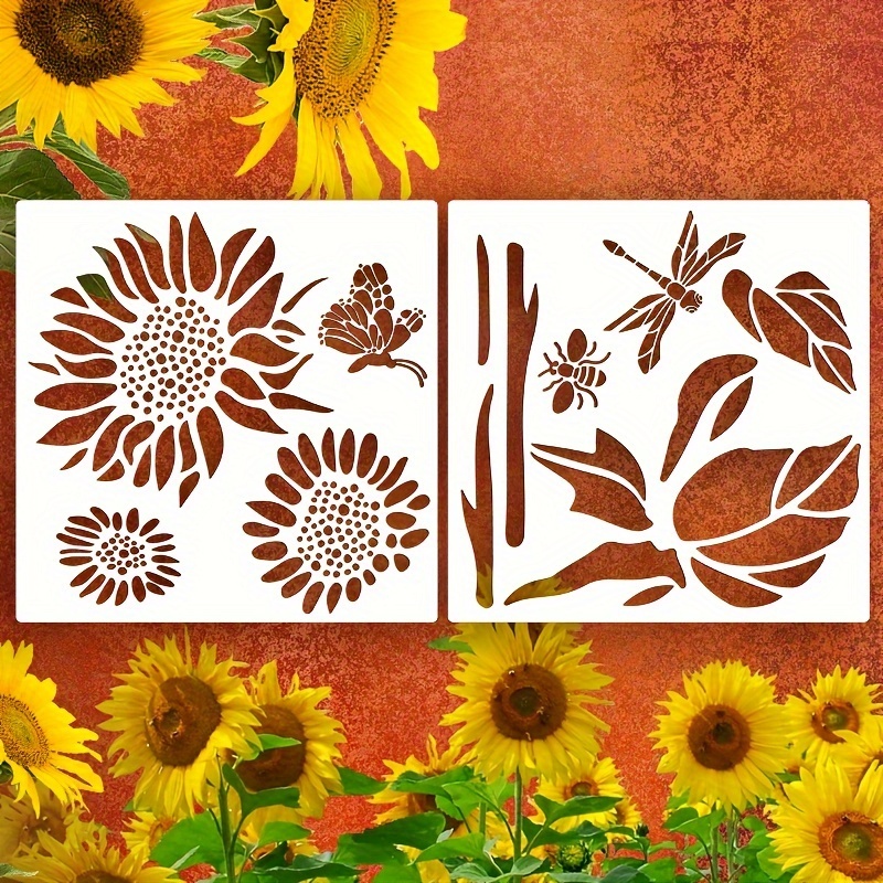 

2pcs Stencils , Bee & - " Plastic Templates For , & Painting