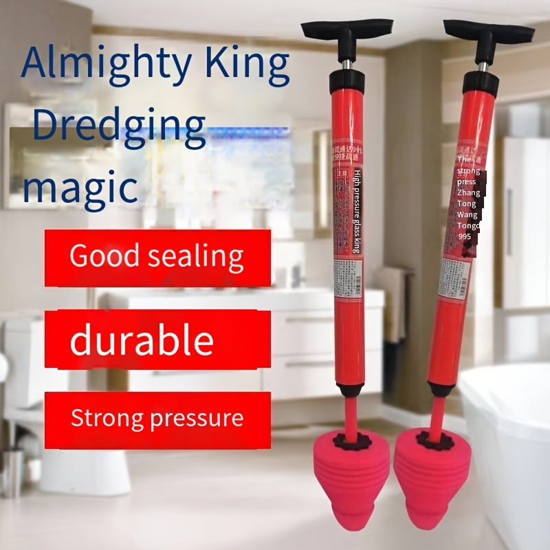 

Pressure Toilet Dredge, Metal & Plastic, Strong Suction Clog Remover, Household Sewer Cleaning Tool, Good Sealing Flush Aid