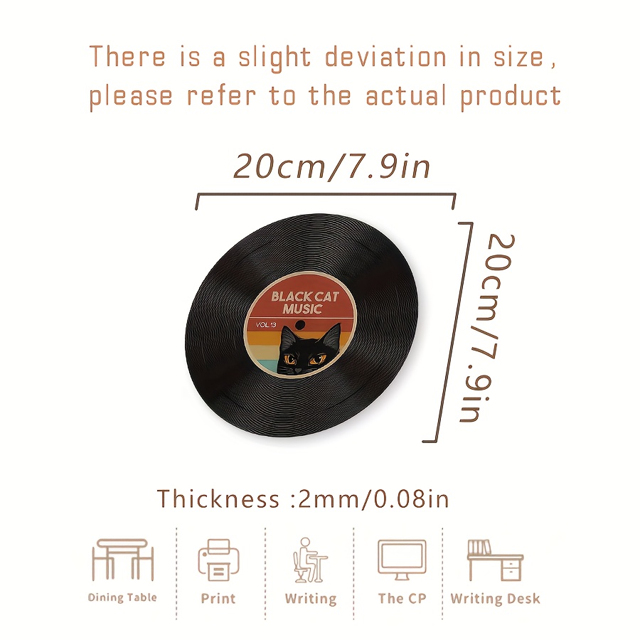 TEMU Cartoon Mouse Pad, With Non-slip Rubber Base, Suitable For Desktop Wireless Computer Mouse, Office Laptop, Cute Desk Decoration, Ideal Gift For
