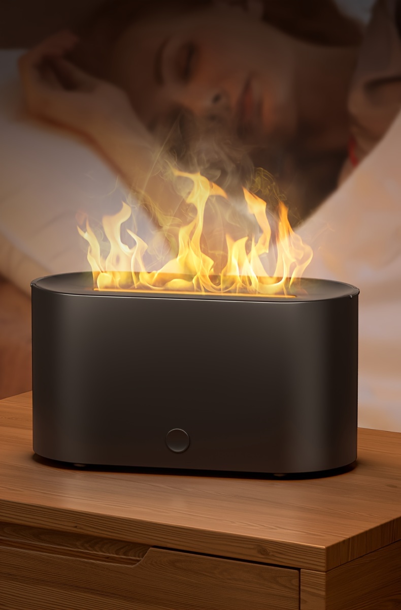 7-Color Simulated Flame Humidifier