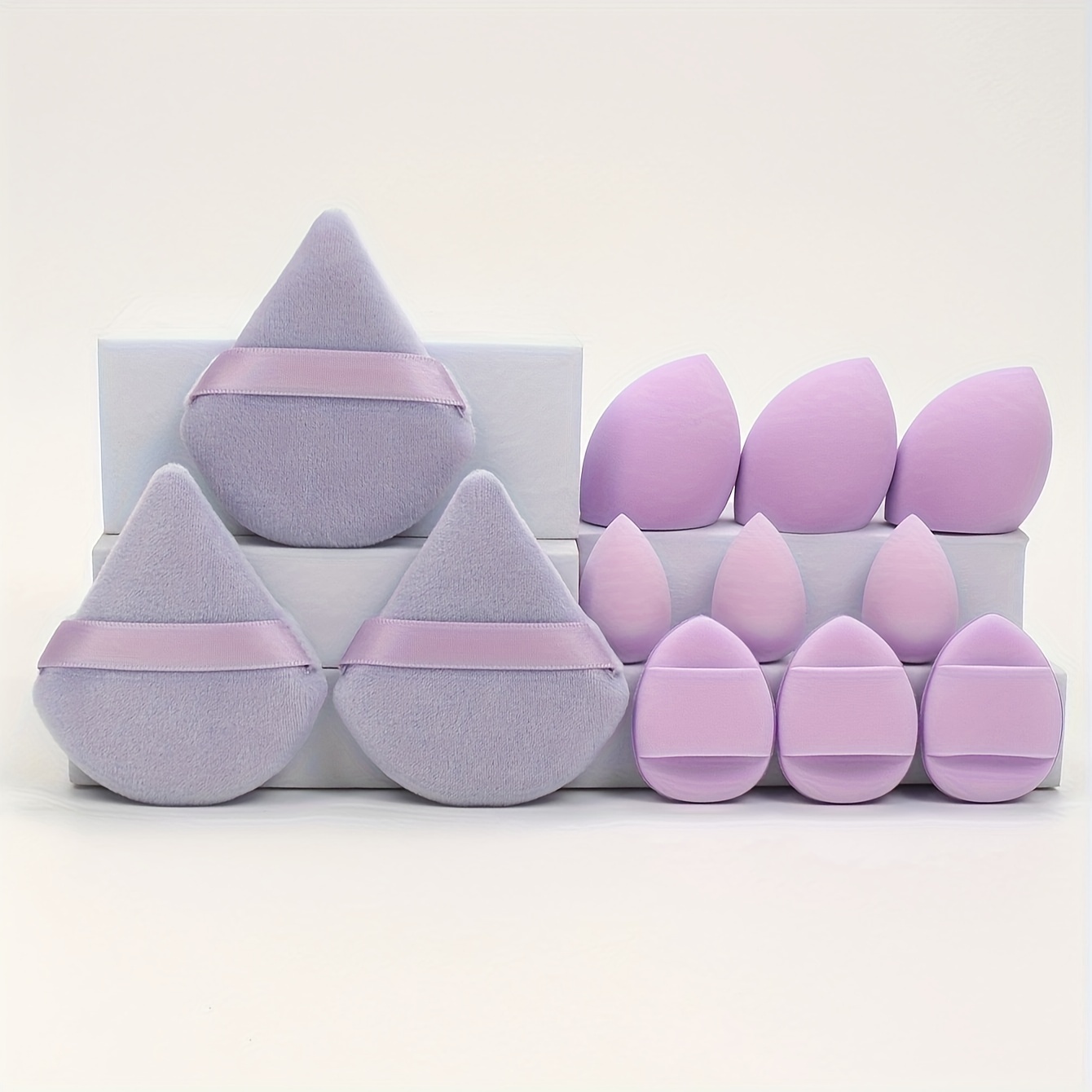 12pcs Multi-Colored Makeup Sponge Set for Blending