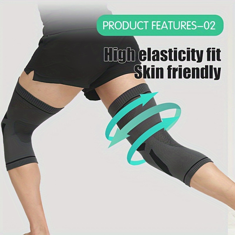 2pcs Ultra-Thin Breathable Knee Support Sleeves for Men And Women, Unisex Warm And Comfortable Compression Knee Brace, Comfortable And High Elastic Knee Support, Two Colors Available, Perfect Gift for Family And Friends, Suitable for Day&Night Use