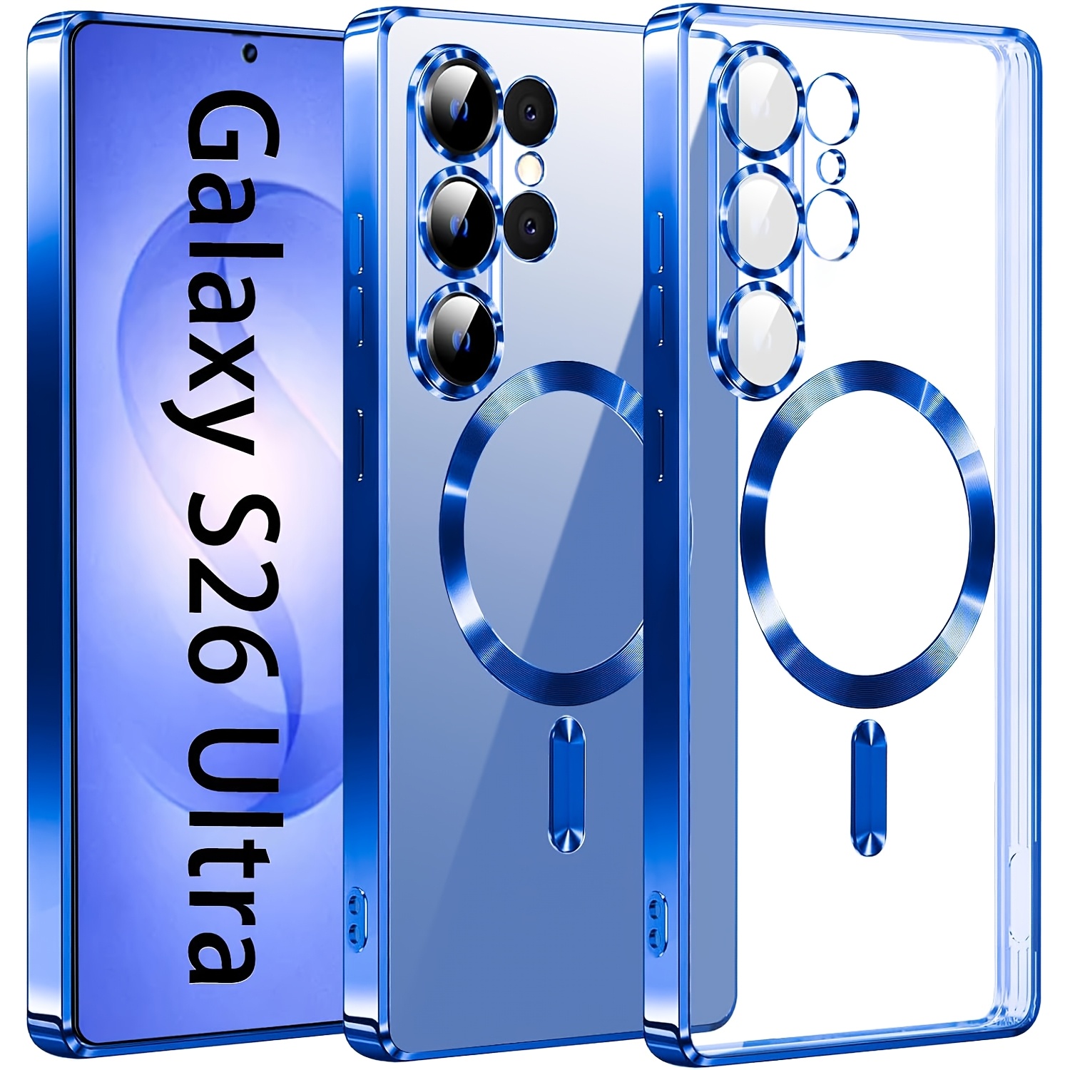 E-shop Handyhülle - [Magnetische Beschichtung Handyhülle] Handyhülle passend für Samsung S26 S25 S24 S23 S22 S21 S20 FE , mit Objektivschutz, als