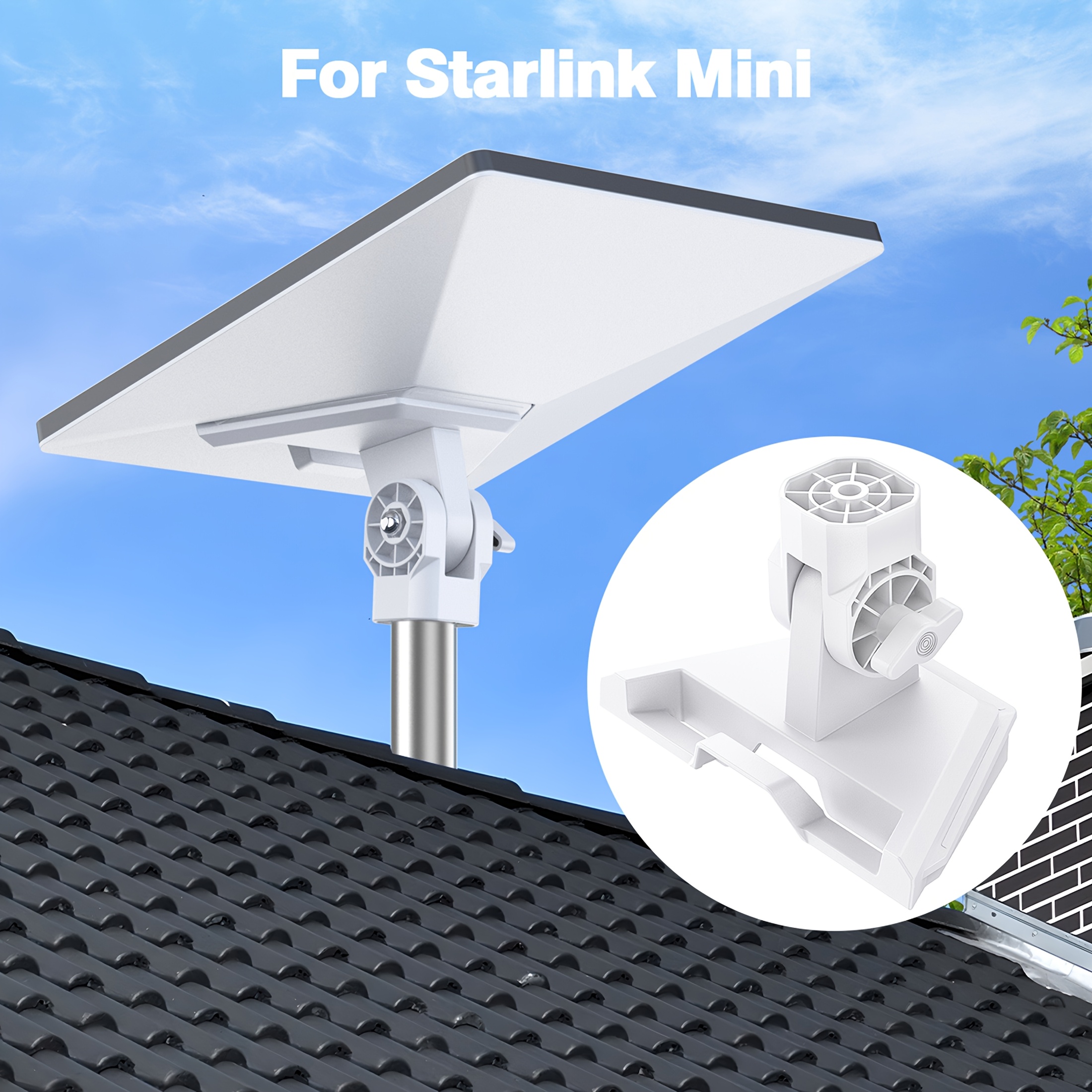 Support Trépied Starlink Mini avec Adaptateur Vis 1/4", Pied Télescopique Réglable en Hauteur & Tête Balle Inclinable à 360° – Image 6