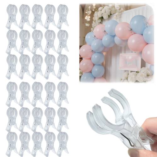 item picture 5pcs large balloon arch clips plastic transparent backdrop spring clamps 3 5 inch heavy duty clip for balloon arch kit birthday decoration crafts woodworking photography