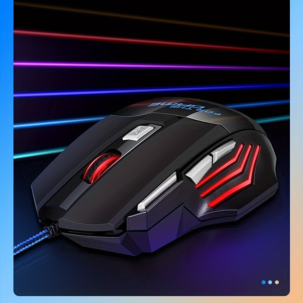 

1 Pc New Hyperspeed Usb Gaming Mouse Rgb Backlit Ergonomic Game Mice 7d Esports Wired Mouse For Laptop Pc Gamer