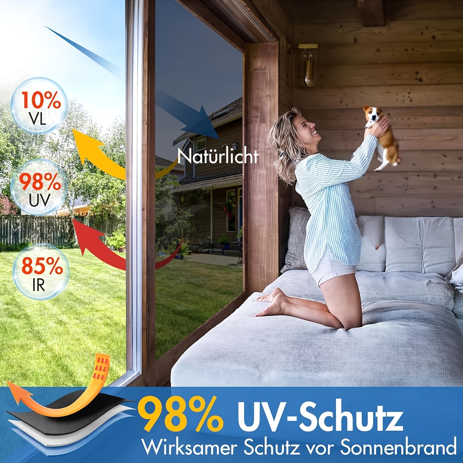 fensterfolie spiegelfolie selbstklebend hitzereflektion