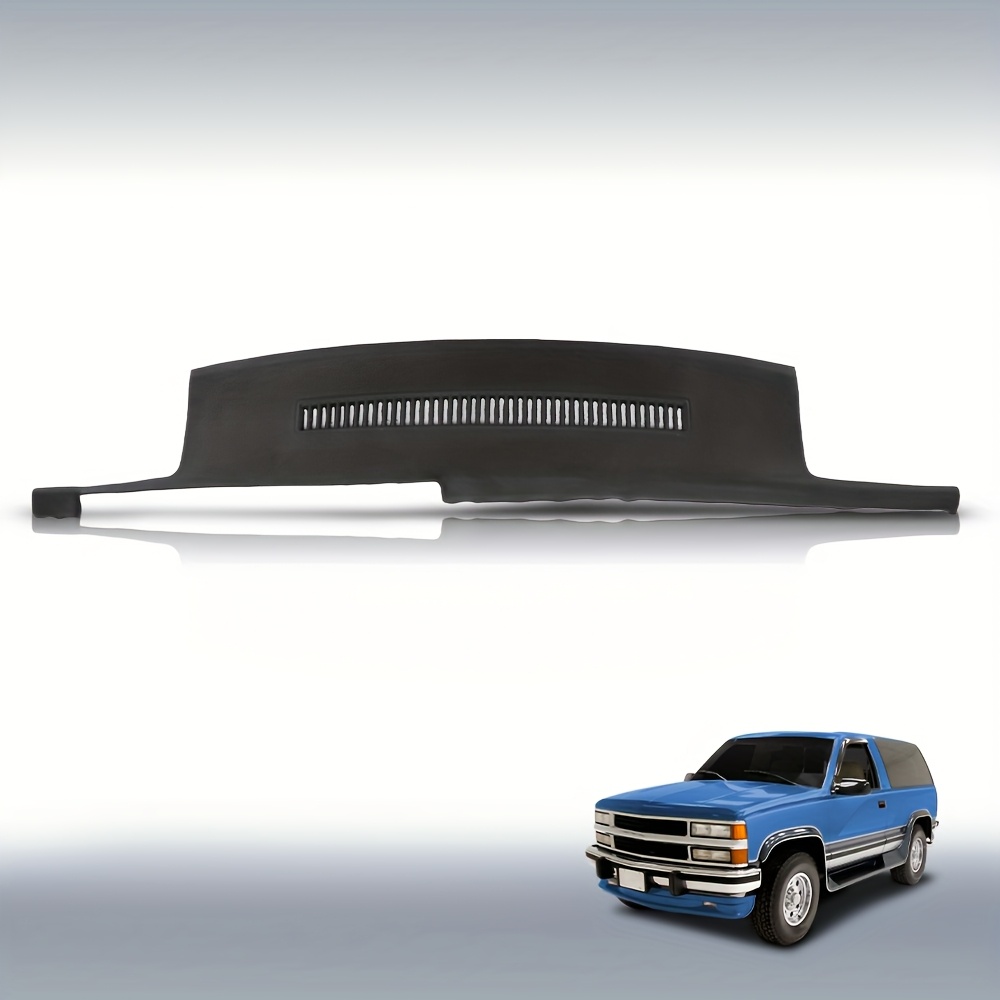 Molded Dash Cover Compatible With Chevy Silverado For C1500/k1500 Black 88-94 (tpe)