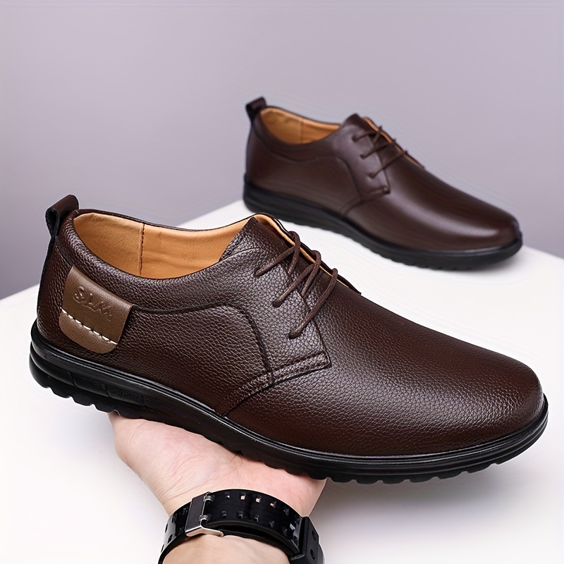 Alternative view of Zapatos formales de negocios para hombre y zapatos casuales, cómodos y ligeros con cordones, adecuados para ir al…
