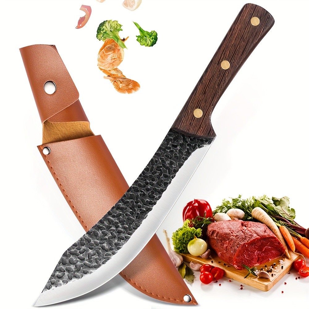 TEMU Knife Meat Slaughter Knife Boning Knife Chef Knife Cooking Knife Kitchen Knife Sharp Knife Stainless Steel Fishing Sharp Knife