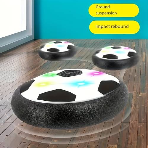 suspension football air floating soccer ball with non toxic abs material no music indoor outdoor play birthday gift for adults interactive sports lightweight design sports enthusiasts without battery