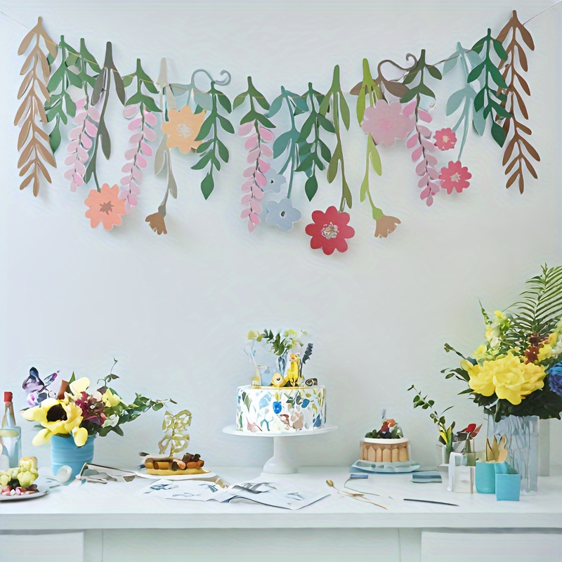

& Leaf Banner - Double-sided Decor For Weddings, Birthdays, Bridal Showers - Easy Included