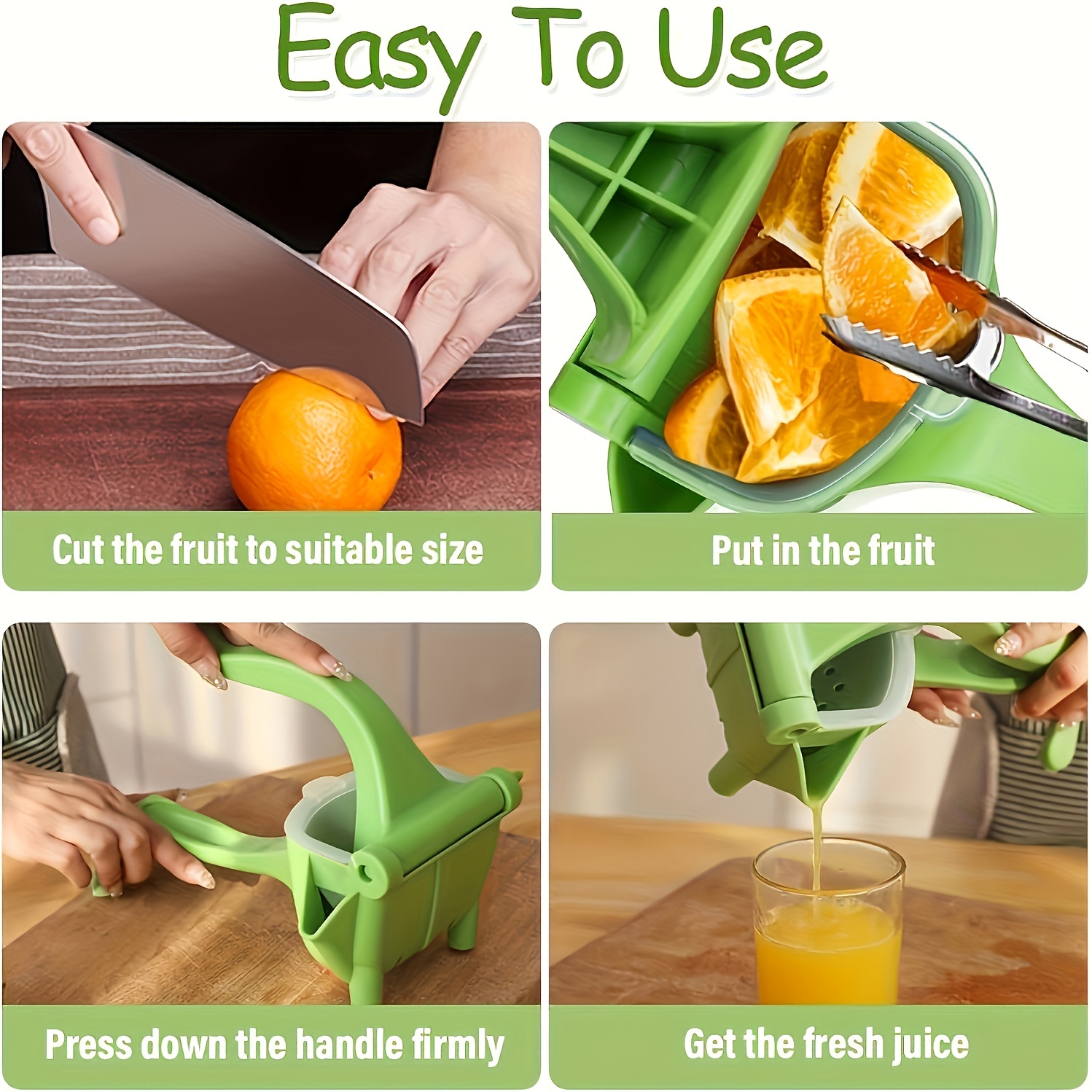 1pc portable manual citrus juicer   plastic hand squeezer for oranges lemons     fruit press for fresh juice at home details 1