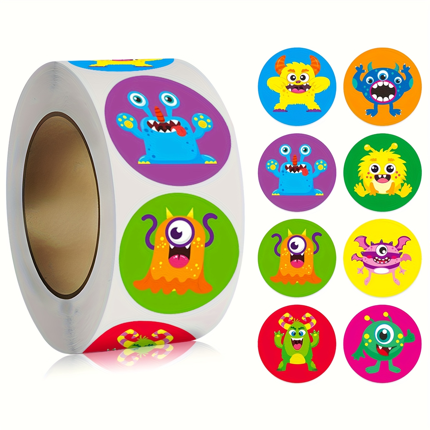 500pcs/roll Round Stickers Party Gifts Decorative Labels Stationery Stickers