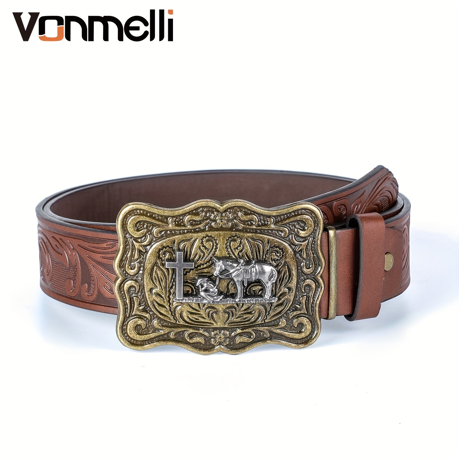 western cowboy belt sold on Temu United States