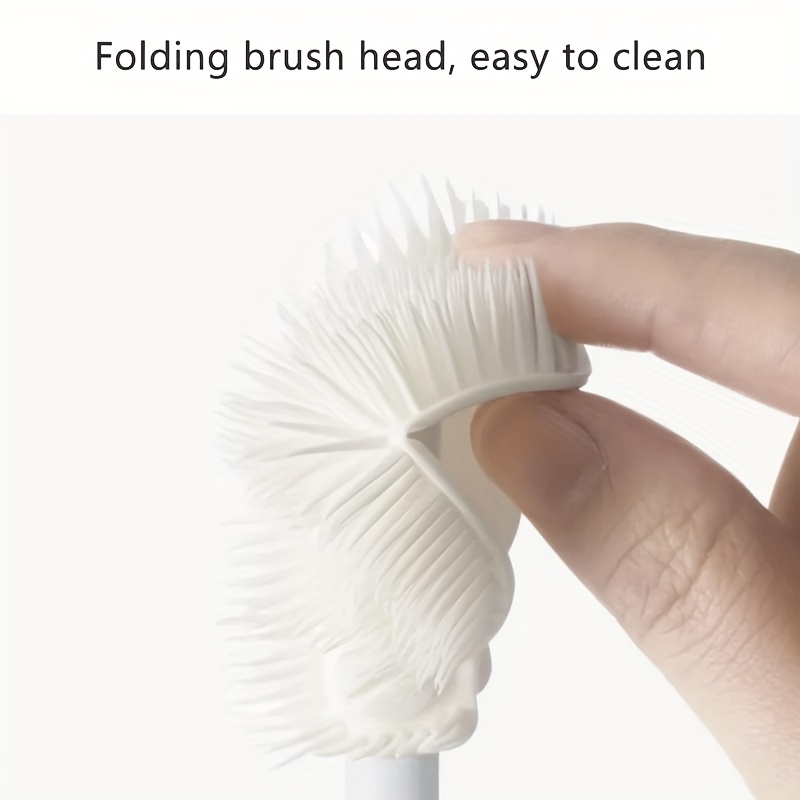 1 pieza, Cepillo de limpieza para vasos con mango largo, Cepillo pequeño desmontable para limpiar vasos térmicos y licuadoras, Cepillo para huecos de 90° para vasos de cristal, Uso doméstico