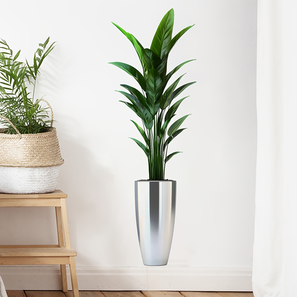 1  plant wall sticker 3d potted plant decal removable art mural for bedroom living room office