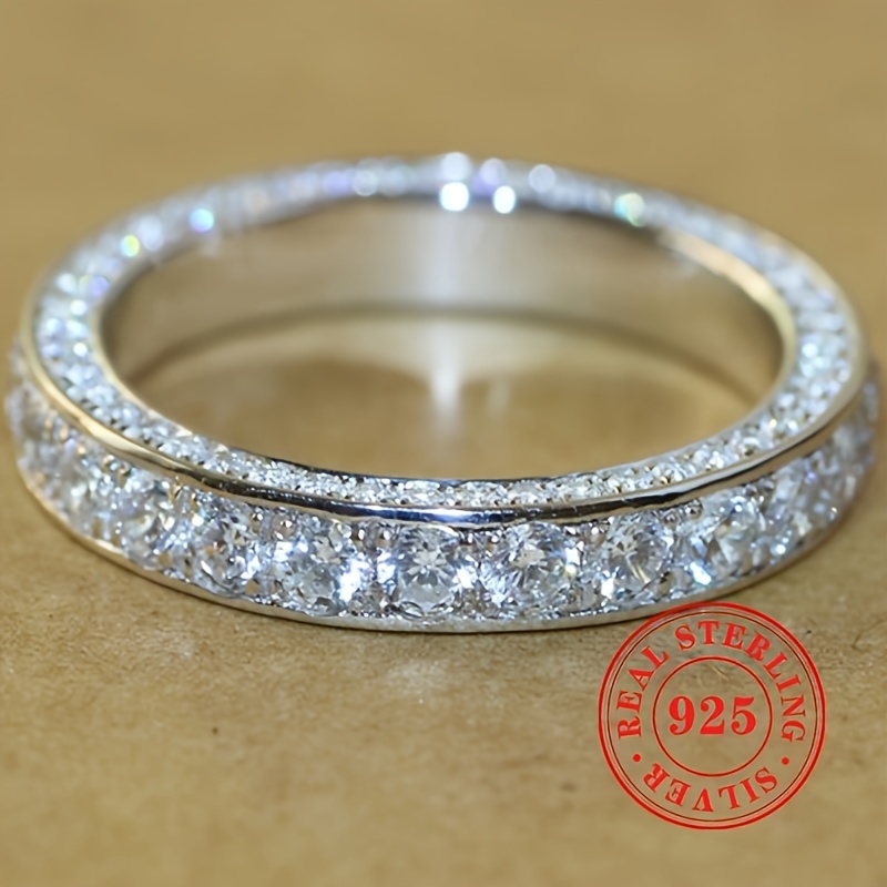 TEMU S925 Silvery Ring, Women's Engagement Wedding Ring Jewelry Fashion Versatile Decorative Ring, Women's High-end Index Finger Ring, Tail Ring,