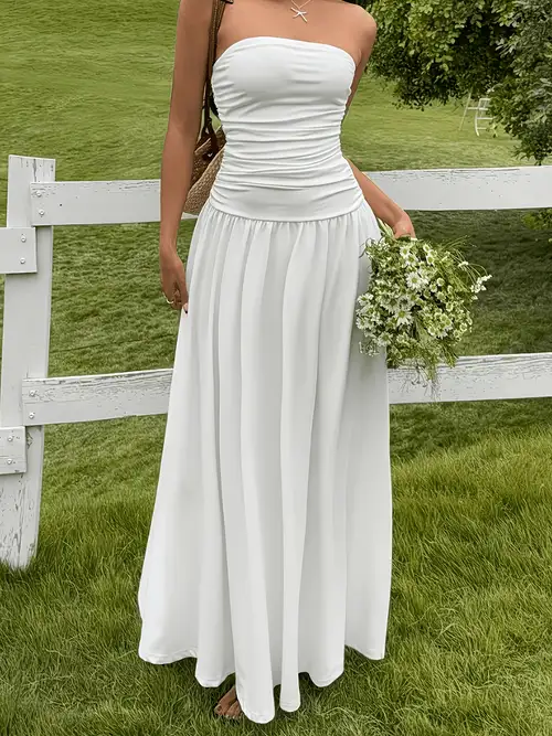 white tube top dress Taylor Maxi Dress, in Ivory Luxe Satin, Size: Large | Show Me Your Mumu your understand would be highly appreciated Dagmar Sculpted tube dress