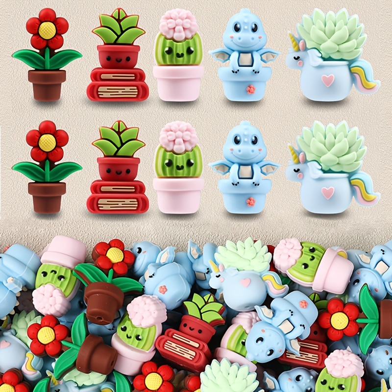 

20pcs 3d For Diy Crafts - For Keychains, Phone & Jewelry Making