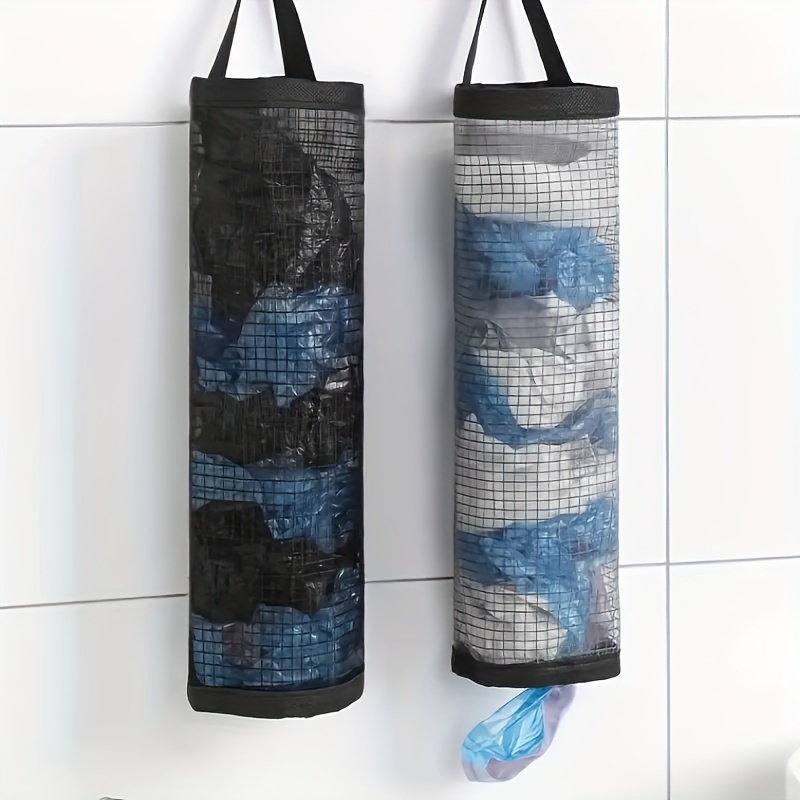 1pc hanging garbage bag plastic kitchen decoration bag hanging grocery shopping bag commercial   garbage bag storage bag home garbage bag storage details 2