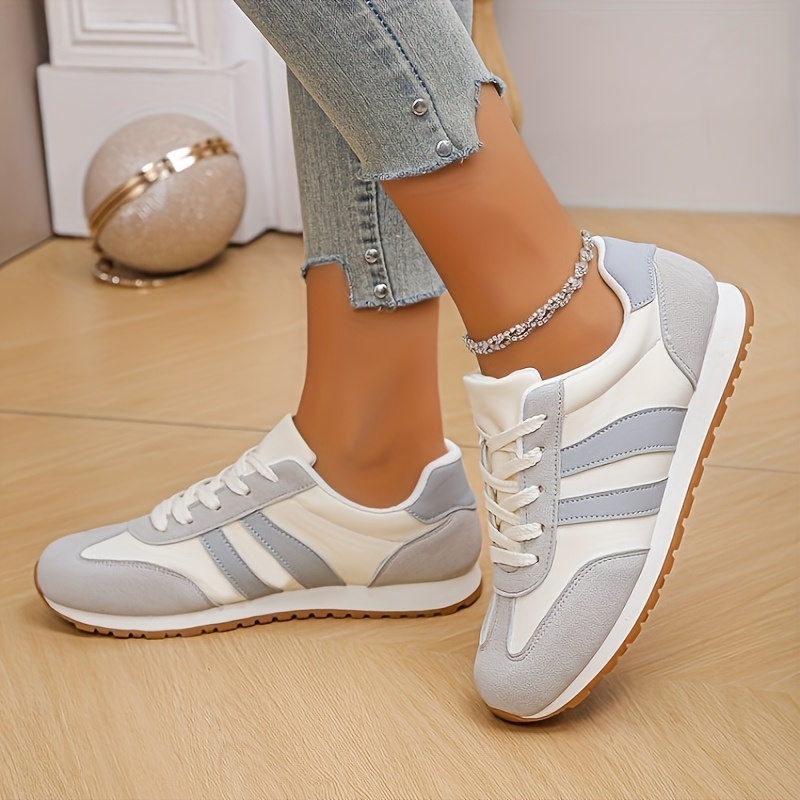 Casual Cute Grey Tennis Shoes Women's Lightweight Casual