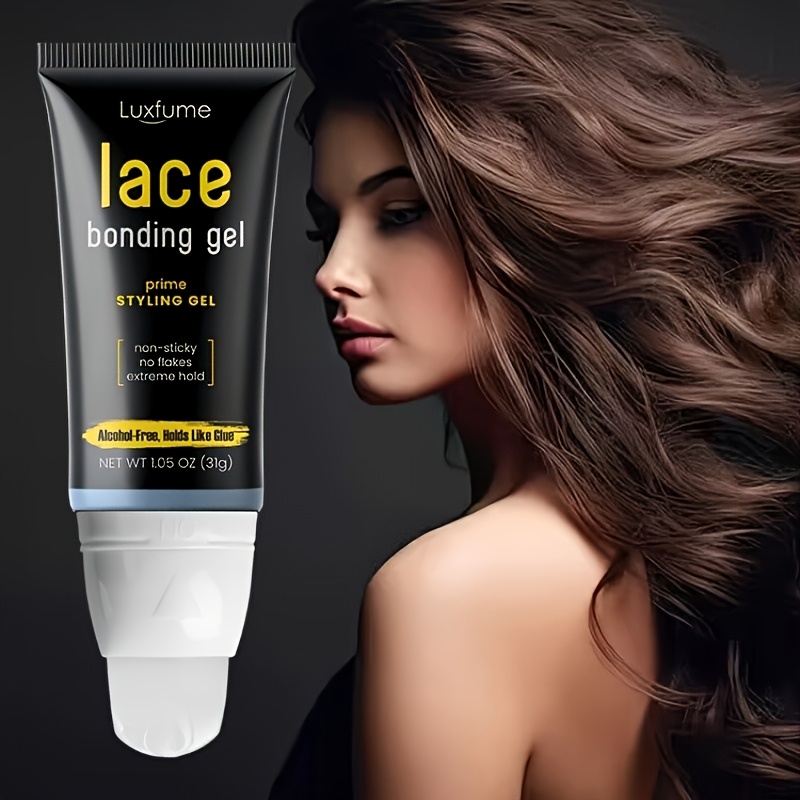 TEMU Lace Gelly - Glueless - Temporary Daily Hold For Lace Front Wigs And Hair Systems - Non Toxic - Alcohol Free - Water Based Formula, Gift