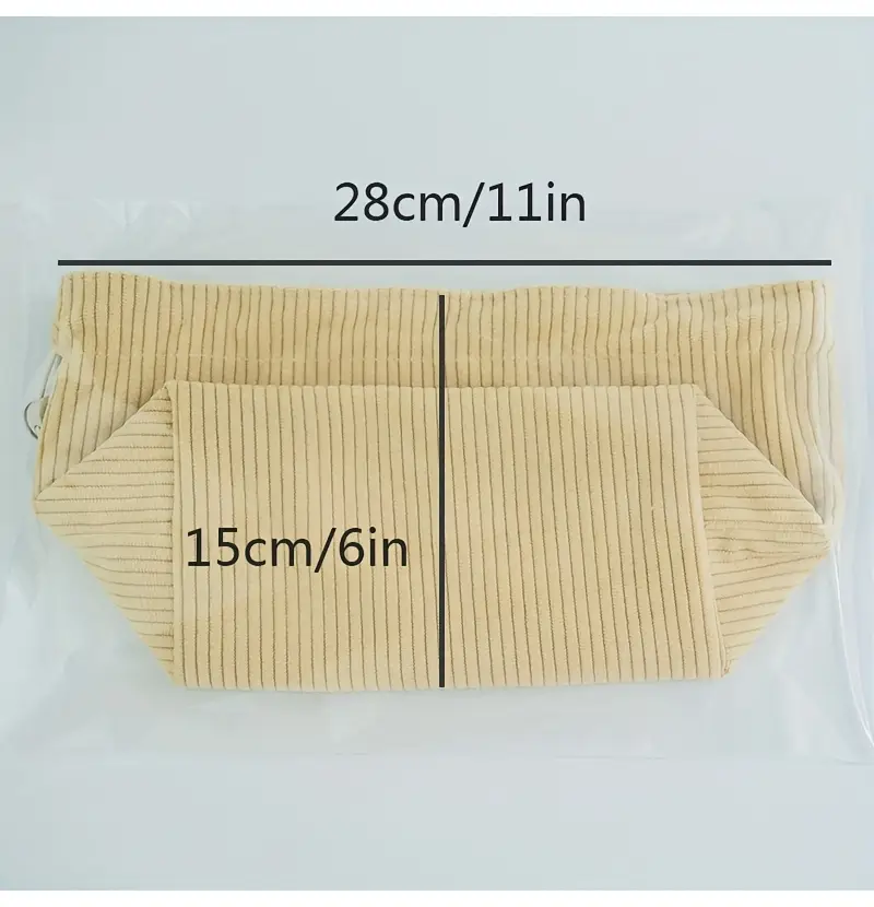 mustard yellow striped fabric tissue box holder with hanging loop durable polyester storage bag for kitchen dining room organization Product details 5